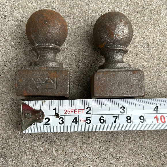 Iron Finials, Fence Topper, Gate Tops, Set of 2, Iron Shop Custom Made - Picture 2 of 7